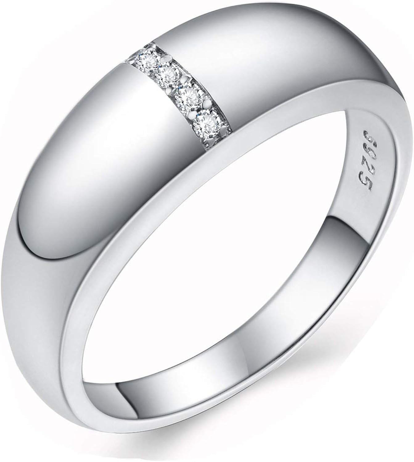 Fcebsty 925 Sterling Silver Rings for Women/White Gold or Gold Thumb