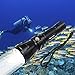 Goldenguy 1200LM Cree Xml-L2 Scuba Dive Diving LED Flashlight Torch 100m Underwater Waterproof Submarine Light Fishing Handheld Torch(without Battery)