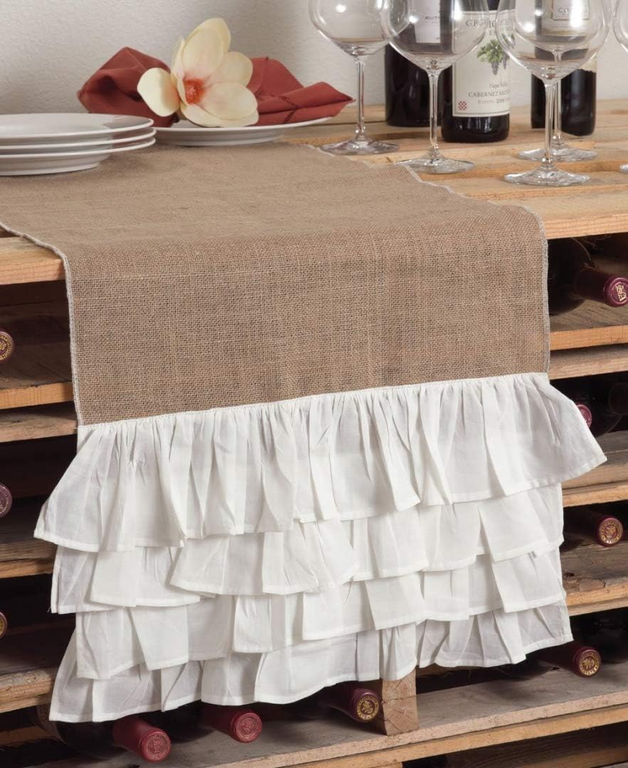 Best burlap for table runner with ruffle