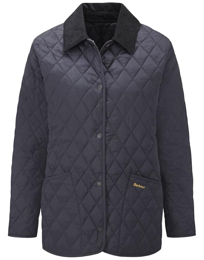 Women's Barbour Shaped Liddesdale Quilted Jacket Navy Amazon.co.uk