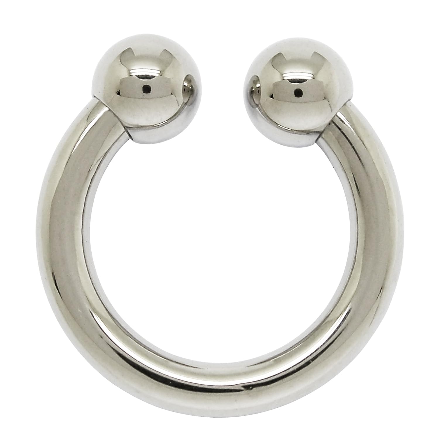 ACE Surgical Steel Large Gauge Body Piercing Ring Horseshoe Circular