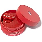 Derma E Retinol + Bakuchiol Under Eye Patches (30 Pairs) Non-Irritating, Line Smoothing Hydro Gel Eye Patches with Rose Water & Real Hibiscus Petals, Helps Reduce Fine Lines, Crow's Feet, 60ct