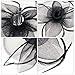 Valdler Lady Girl Mesh Feather Hair Clip Fascinator Hats For Wedding Party