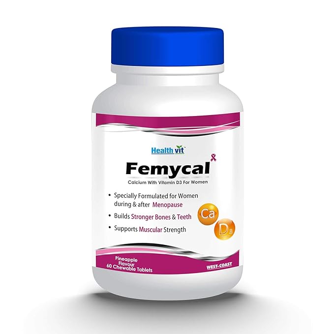Buy HealthVit FEMYCAL Calcium and Vitamin D3 For Women 60 Tablets