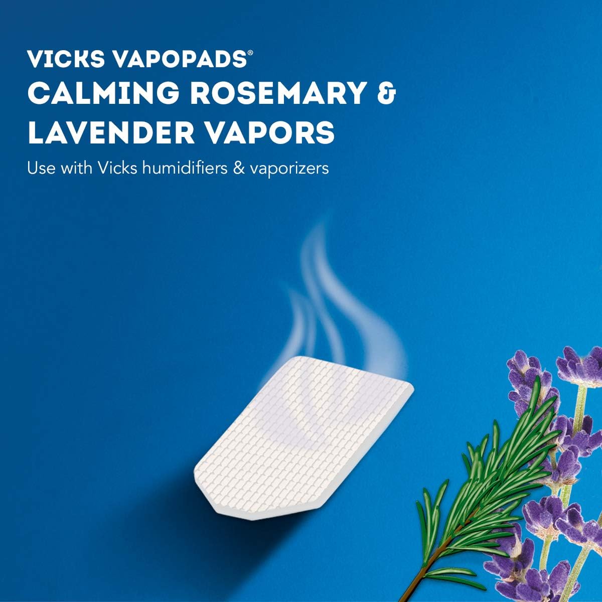 Vicks Sleepytime Waterless Vaporizer Scent Pads Rosemary, Lavender and Eucalyptus Scented Vapor Pad Refills: Health & Personal Care