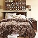 Chanasya Premium Wolf Faux Fur Throw Blanket - Soft, Fuzzy Sherpa & Minky Throw Blanket - for Bed or Couch - 108