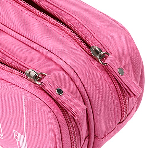 BTSKY-Double-Layer-Travel-Cable-Organizer-Electronics-Accessories-Cases-for-Data-Cables-Chargers-Plugs-Memory-Cards-CF-Cards-and-More-Pink