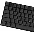 PBT Keycaps 60 Percent - Black 142 Keys Keycap Set Cherry Profile DYE-Sub, Custom Gray Theme Minimalist Style Keyboard keycaps Suitable for 60/61/65/68/75/98 Mechanical Keyboard