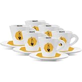 Bialetti Original Italian Cups, Yellow Espresso Set