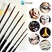 Fine Detail Brushes, AMAGIC Art Paint Brushes Set for Acrylic Oil Watercolor, 7 Pieces Professional Painting Kits with Synthetic Nylon Tips