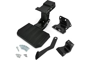 FQRANBO Rear Bed Step Compatible with 2024 2025 Ford F150 Swing Tailgate Center Door, Retractable Bumper Tailgate Step Replace VRL3Z-17A958-A, Not for Drop Tailgate