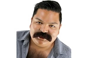 CITY COSTUME WIGS Walrus Mustache Plush and Hairy Full Cowboy Costume Mustache Stick On