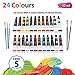 Acrylic paint 24 set by Royal Art Perfect for canvas,wood,ceramic,fabric & crafts.Non toxic & Vibrant colors.Rich Pigments With Lasting Quality-Great For Beginners,Students & Professional Artist