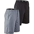 DEVOPS Men's 2-Pack Loose-Fit 10" Workout Gym Shorts with Pockets