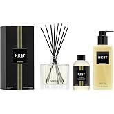 NEST New York Reed Diffuser, Refill &amp; Liquid Soap - Grapefruit | Includes Eight All-Natural Rattan Reed Sticks