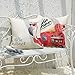 Anickal Summer Decorations Set of 4 Decorative Pillow Covers 18x18 Hello Summer Pink Ice Cream Truck Flamingo Flower Cotton Linen Pillow Cases for Summer Home Decor