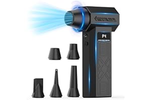PECODE Compressed Air Duster - 280,000 RPM Electric Air Blower for Keyboard,Camera,PC Vents,Car Interiors & Home,Outdoor,Snow