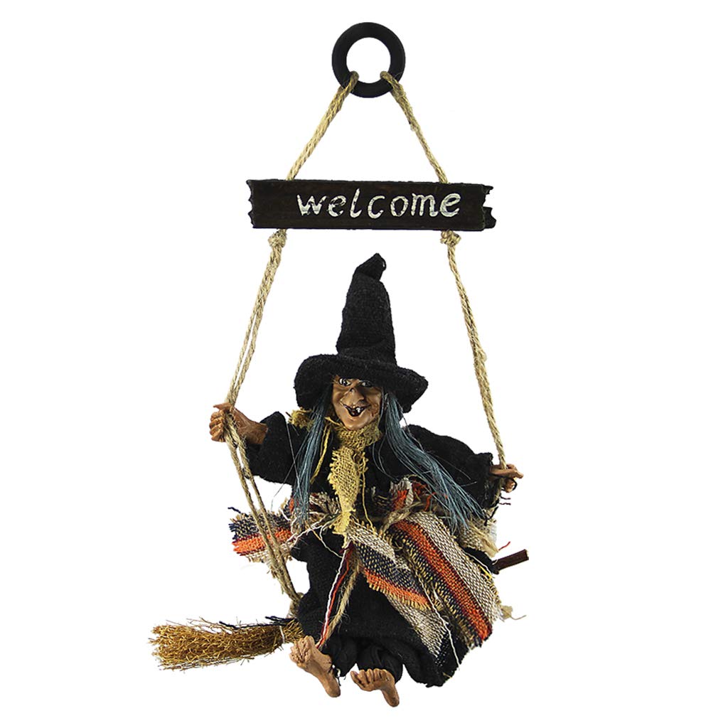 Halloween Decoration Hanging Witch Toys House Bar Horror Ghost Devil Wizard Figurine Ornaments Holiday Season Festive Decor Props