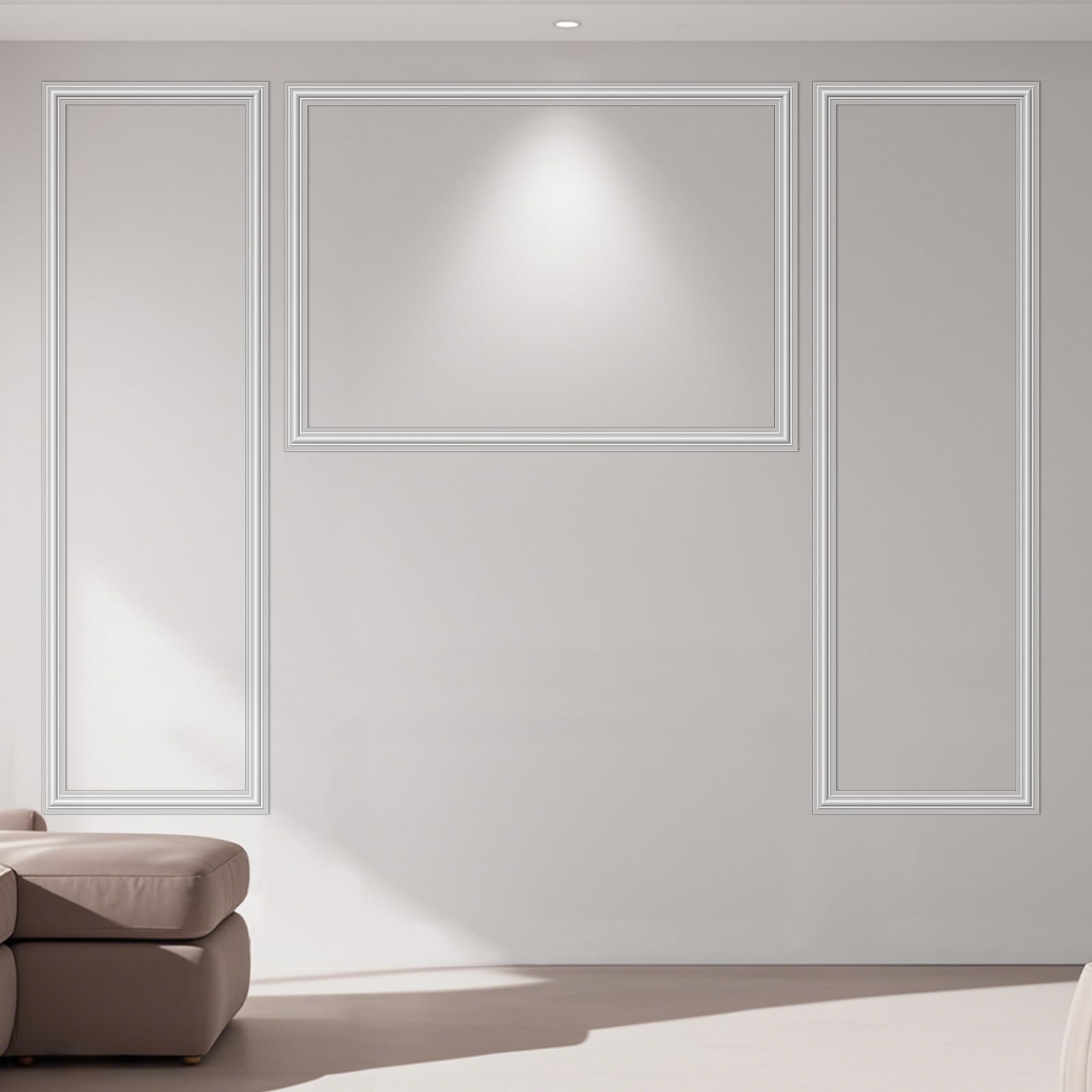 Art3dwallpanels Pre-Cut Wall Molding Kit, Ready to Assemble Wainscoting ...