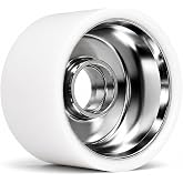 Bont Ultraglide Roller Wheels, 63x44 mm 96A, White, 4 Pack | 63 mm diameter, 44 mm width; 96A; indoor skating; White