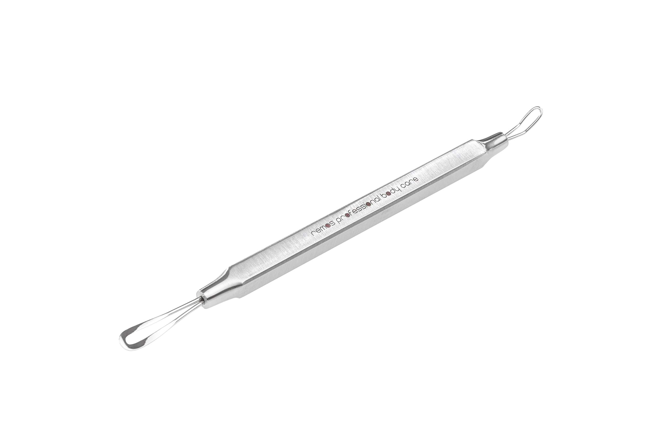 REMOS Comedone Extractor/Blackhead Remover with Two Loops - Stainless Steel