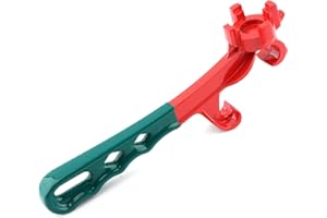 LOYANGER 3-in-1 Bung Wrench & Bucket Opener Tool, Aluminum Bung Wrench with Non-Slip Handle for Opening 5-55 Gallon Drums, Universal Fit for Metal Pickle Buckets and Barrel Bottles(Size:24.5 * 10 * 5cm)