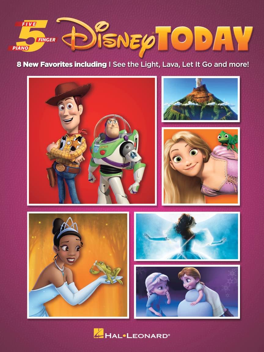 Disney Today: Five Finger Piano Songbook: Five Finger Piano - 8 New Favorites