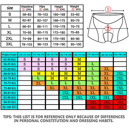 image for X-TIGER Men's Cycling Underwear Shorts 5D Padded Gel,MTB Biking Shorts