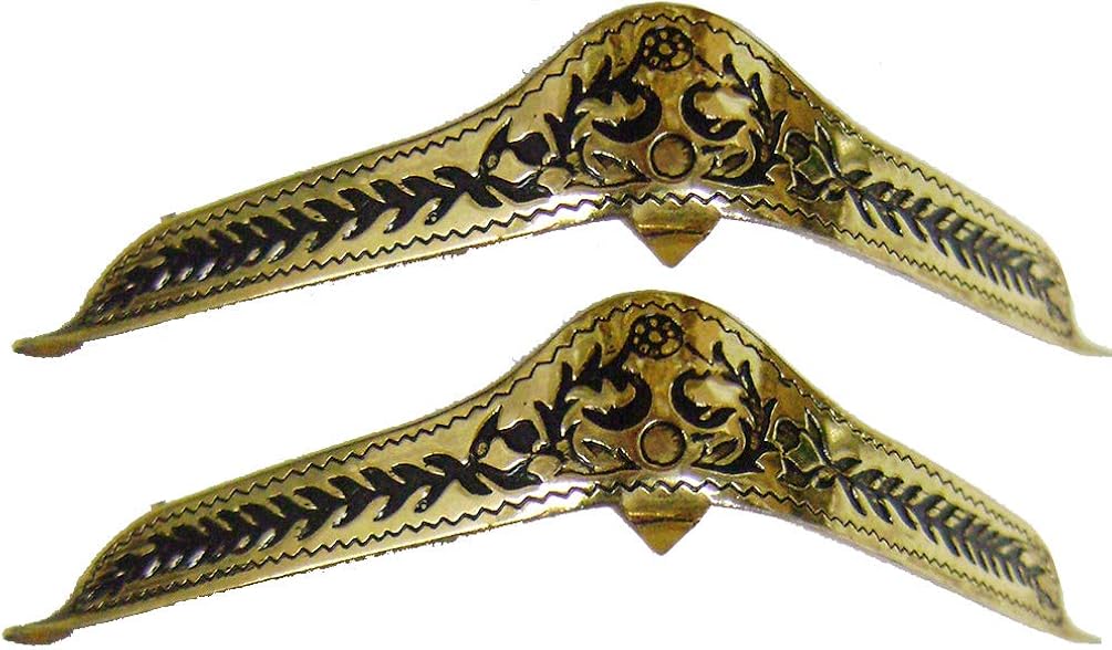 Modestone Pair Metal Toe Caps/Tips Western Filigree O/S Gold Amazon.ca