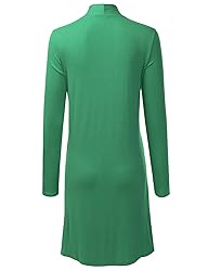 LALABEE Women's Long-Line Long Sleeve Open Front
