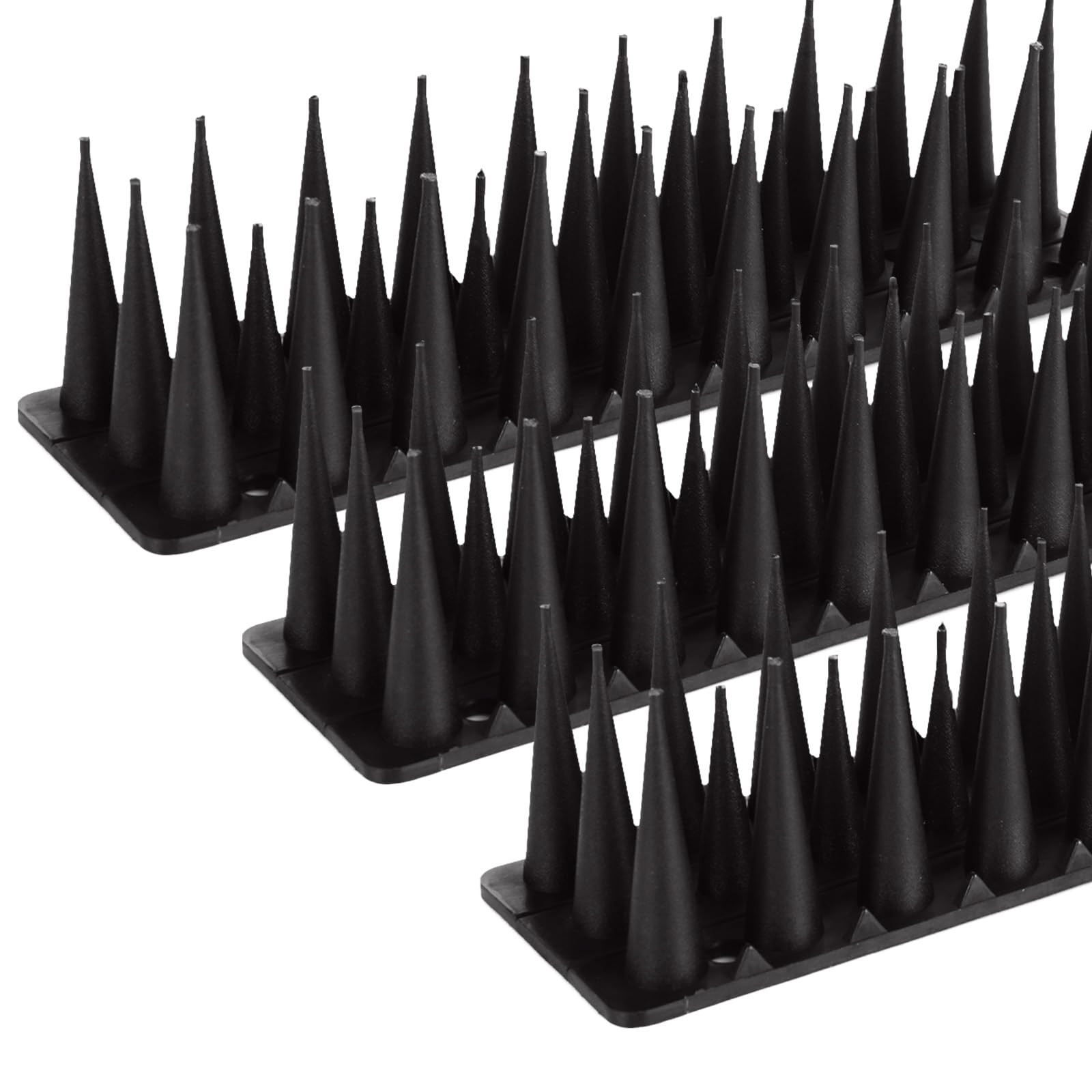 ASelected 5m Upgraded Bird Spikes Fence Wall Spikes,Anti Climbing Proof Fence Spikes Prevent Animals From Approaching For Garden And Courtyard intruder deterrent (Black)