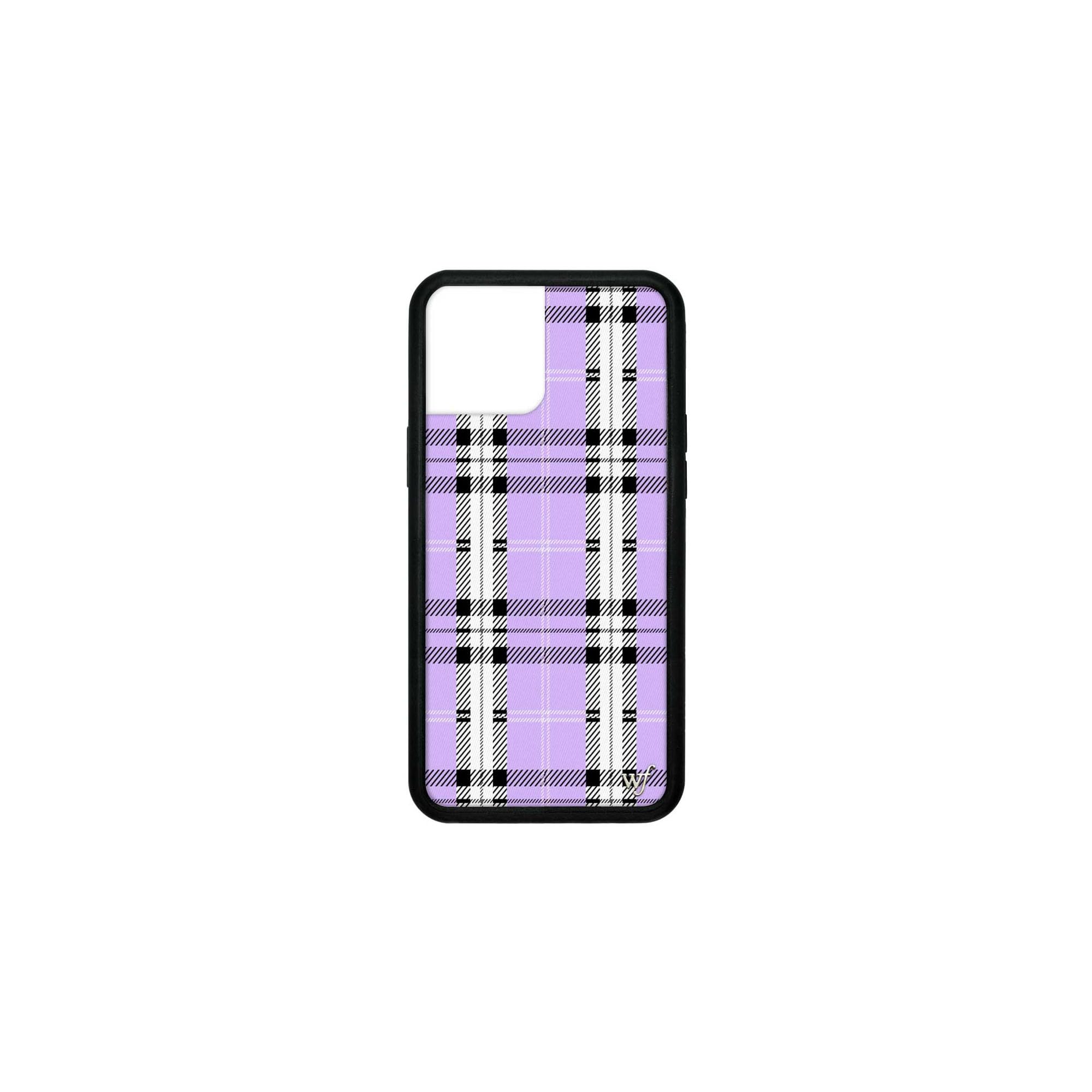 Wildflower Limited Edition Cases Compatible with iPhone 12 Pro Max (Lavender Plaid)