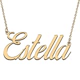 HUAN XUN Customized Custom Simple Any Name Necklace