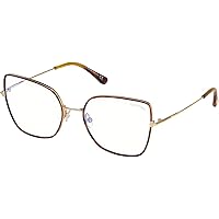 メガネ TOM FORD Tom Ford - FT5667-55028 - 028 (FT5667 B 55028 028) Tom Ford Blue Light Block Cat Eye Ladies Eyeglasses FT5667-B