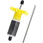 Homeswitch 16mm (0.63") Replacement Filter Impeller Submersible Water Pump Rotor Yellow 73x35x16mm（2.87"x1.38"x0.63")(LxWxD)