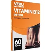Veru Wellness B12 Patch 60 Count Self Adhesive Vitamin B12 Energy Topical 1 | Daily Wellness