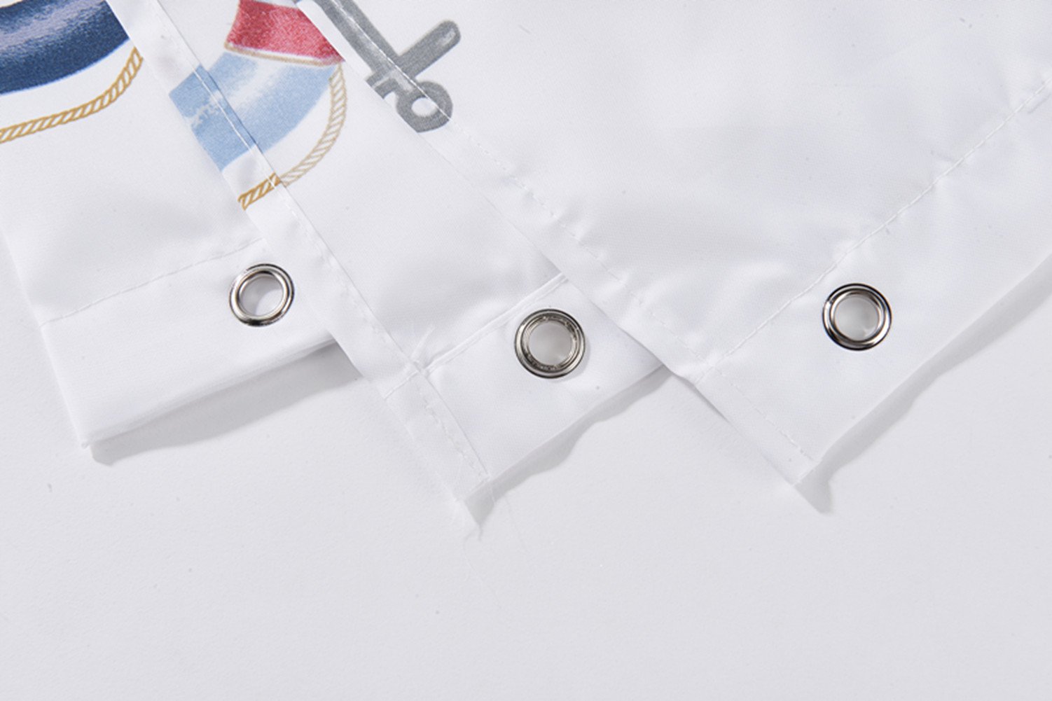 Moldiy Colorful Nautical Sailing Boat Painting Waterproof Polyester Bathroom Shower Curtain for Home Decor 72inch x 72 inch