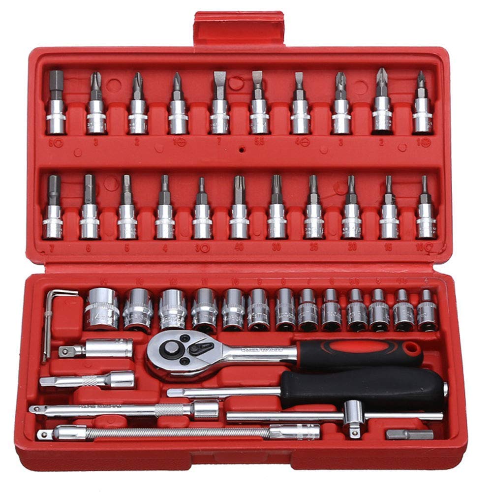 Universal Technology 46 in 1 Pcs Tool Kit & Screwdriver and Socket Set
