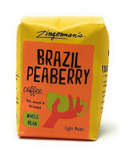 ZINGERMANS COFFEE COMPANY BRAZILIAN PEABERRY, 12 OZ