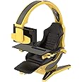 GAMVDOUT Game Competitive Chair Computer Game Chair Video Game Chairs Gaming Chair Ergonomic Computer Cockpit Can be Equipped with Multiple Screens (E)
