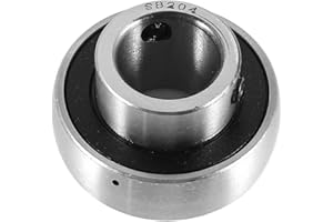 Ruilogod Steel SB204 Ball Insert Mounted Bearing 20mm x 47mm x 14mm