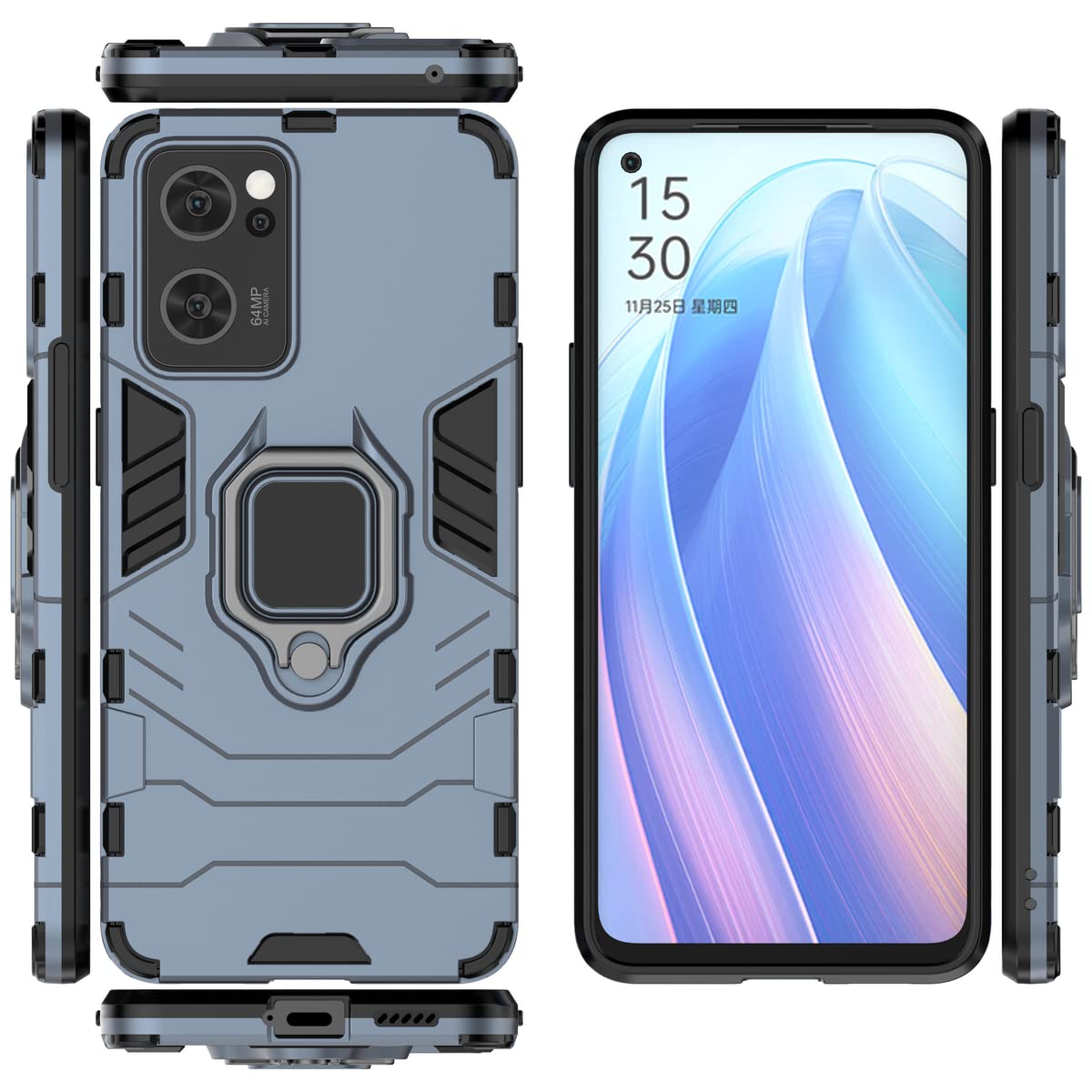 Case for Oppo Find X5 Lite, Bracket Shell Cover for