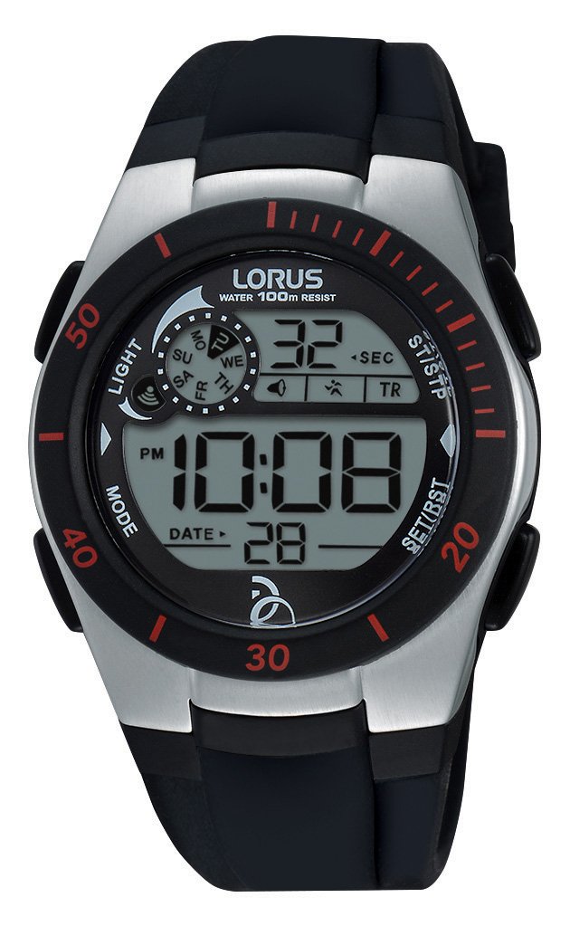 Lorus Watches R2375KX9 Unisex Watch Novak Djokovic Foundation Digital Quartz Rubber