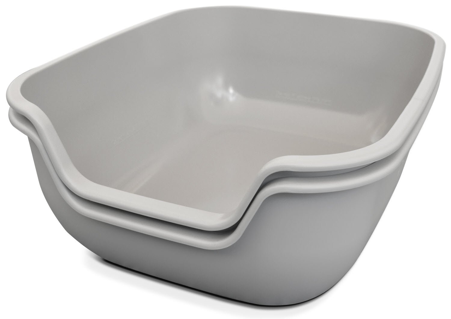 PetFusion's BetterBox Litter Box.  Safe (FDA, EPA tested) Non-Stick Coating significantly reduces cleaning time.  (Vets recommend open top litter box to avoid behavior issues associated with tight spaces and cat's stronger sense of smell)