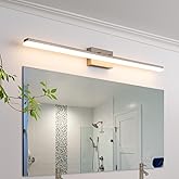 mirrea 48in Modern LED Vanity Light for Bathroom Lighting Dimmable 46w Brushed Nickel (Warm White 3000K)
