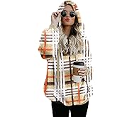 Women Casual Double Fuzzy Sweatshirt Faux Fleece Zip Pullover Hoodies Coat Outwear S-XXL