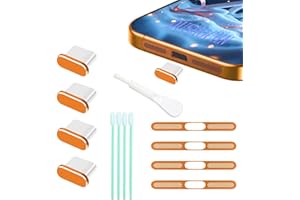 4 Pack USB C Dust Plug USB C Port Cover, Type C Charging Port Plug Cover with Speaker Dust Cover Phone Accessories for iPhone