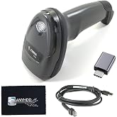 DS2208-SR Handheld 2D Barcode Scanner Kit with USB Cable, USB-A to USB-C Adapter &amp; Cleaning Cloth &ndash; Wired Standard Range Imager, Black