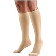 Truform 15-20 mmHg Compression Stockings for Men and Women, Knee High Length, Closed Toe
