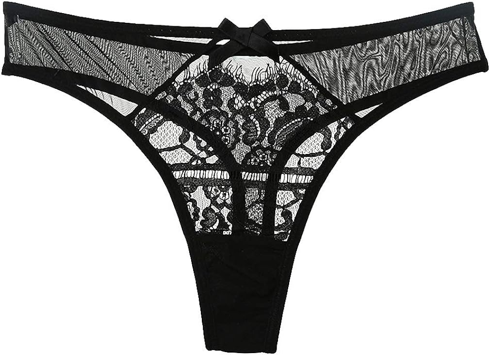 Women GString Lace LowWaist TBack Thong Sheer Panties